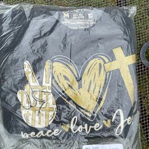 Love in Faith Peace Love Jesus Medium sweatshirt